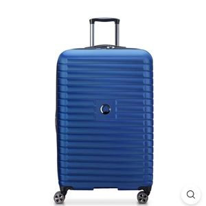 DELSEY‎ PARIS 28” LARGE HARD SHELL LUGGAGE IN ROYAL BLUE NWOT